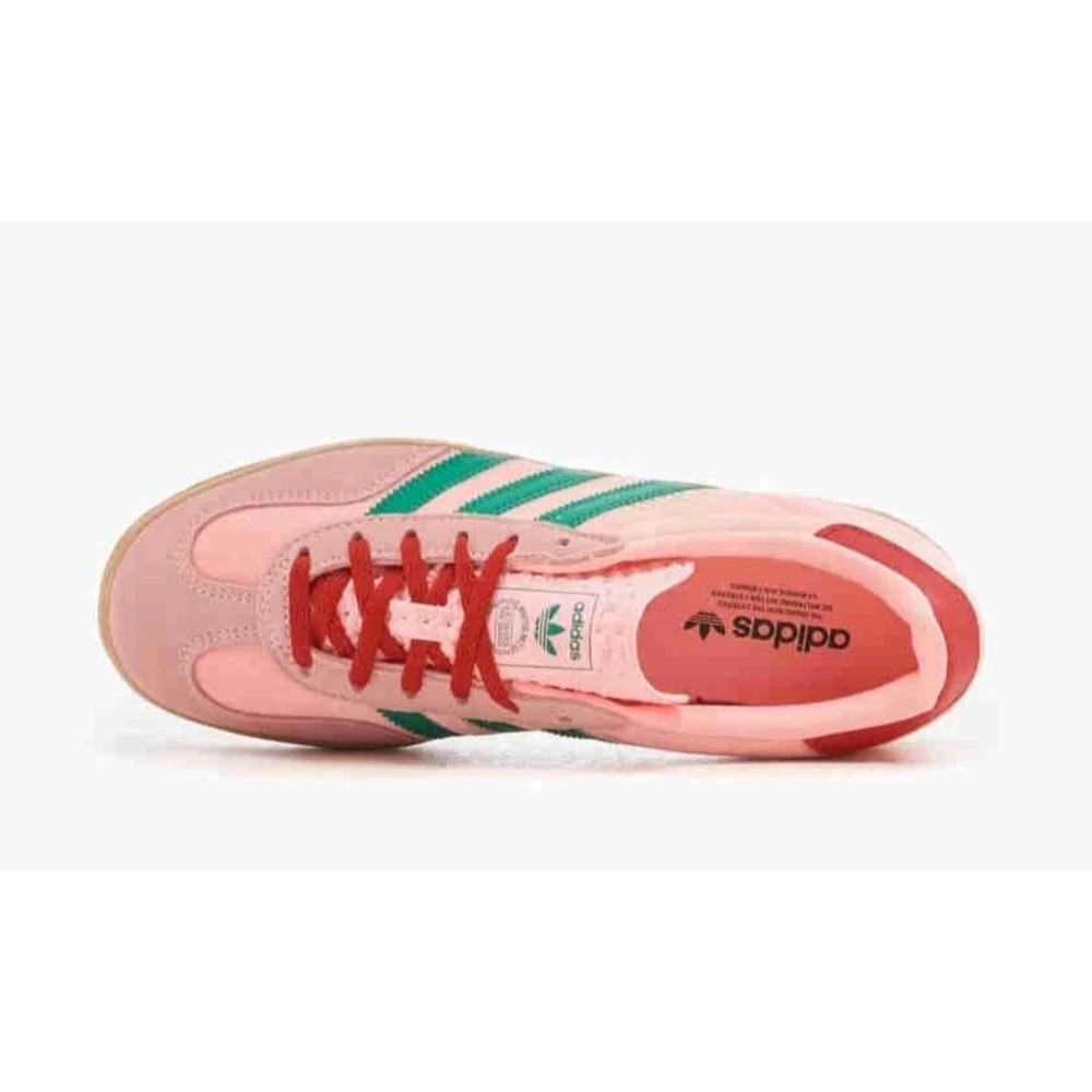 adidas Gazelle Indoor Womens Size 6.5 Glow Pink Court Green Shoes‎ JI2713 NEW - Picture 5 of 6